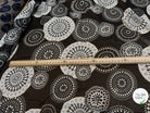 CHIFFON PRINTED SHELL FOND NOIR - My Little Coupon