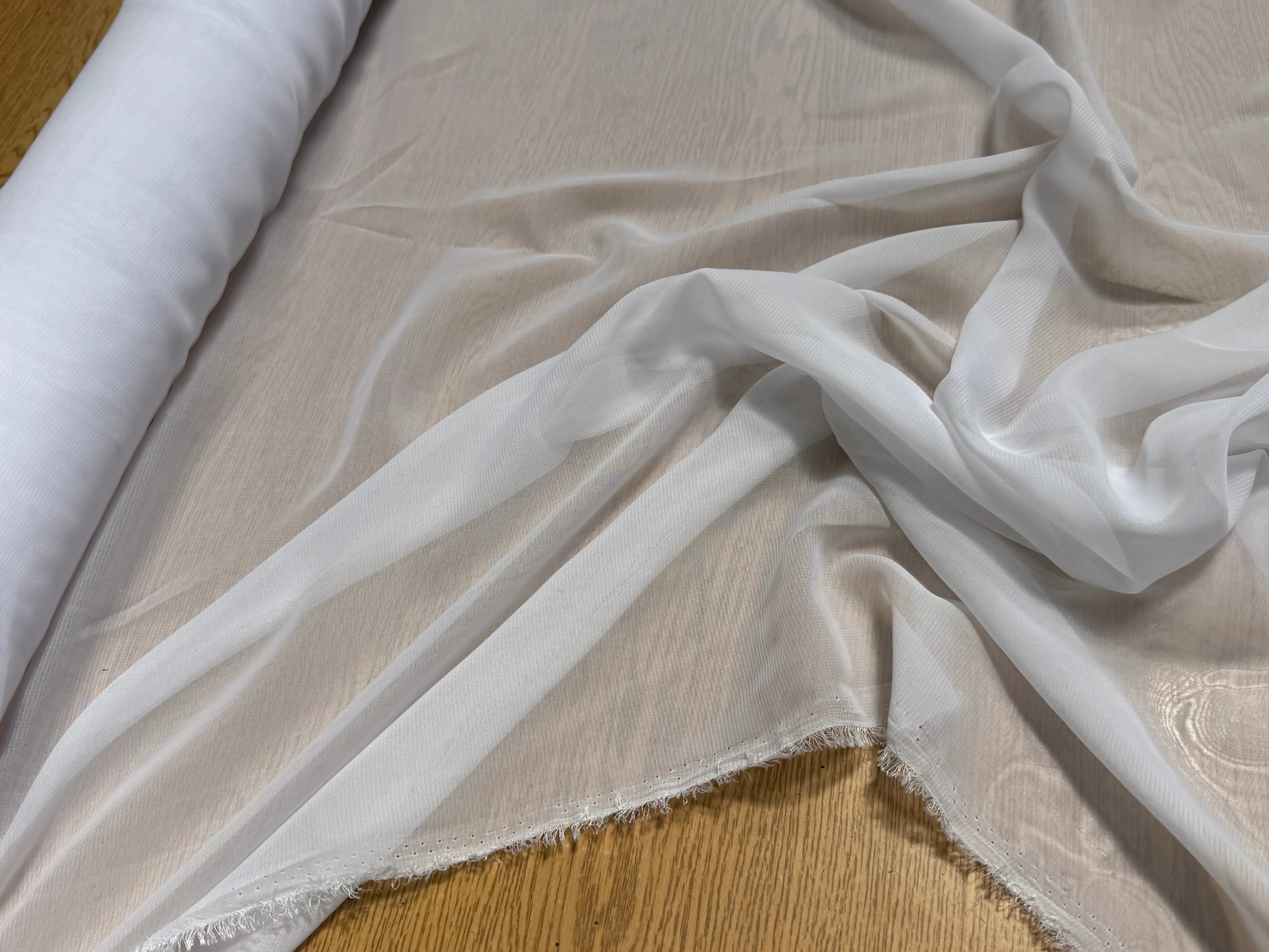 CHIFFON UNI BLANC OPTIQUE - My Little Coupon