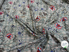 VISCOSE FLUIDE PRINCE DE GALLES IMPRIMÉ JOLIES FLEURS - My Little Coupon