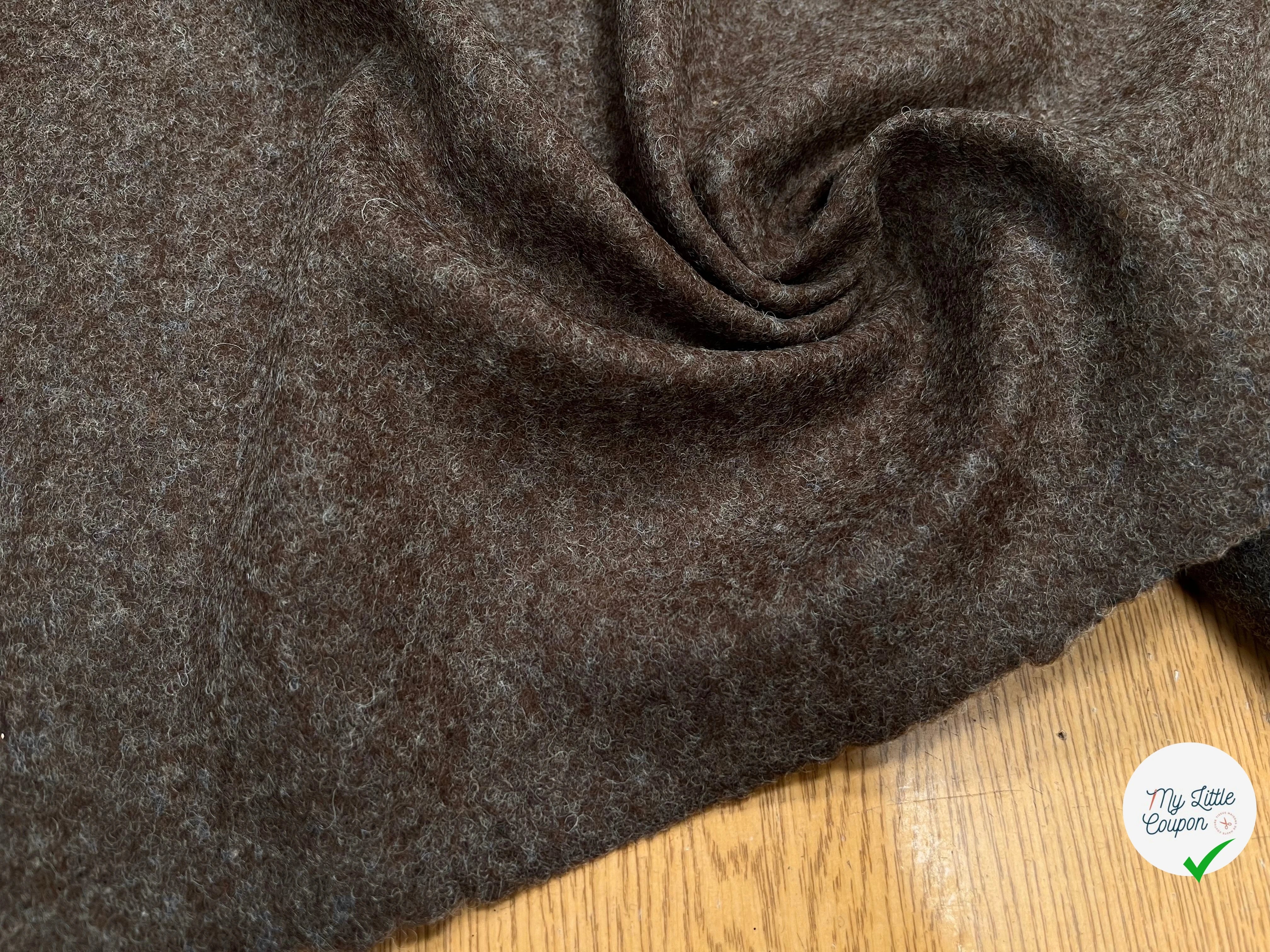 (CHUTE)LAINAGE MOUCHETÉ MARRON GLACÉ - My Little Coupon