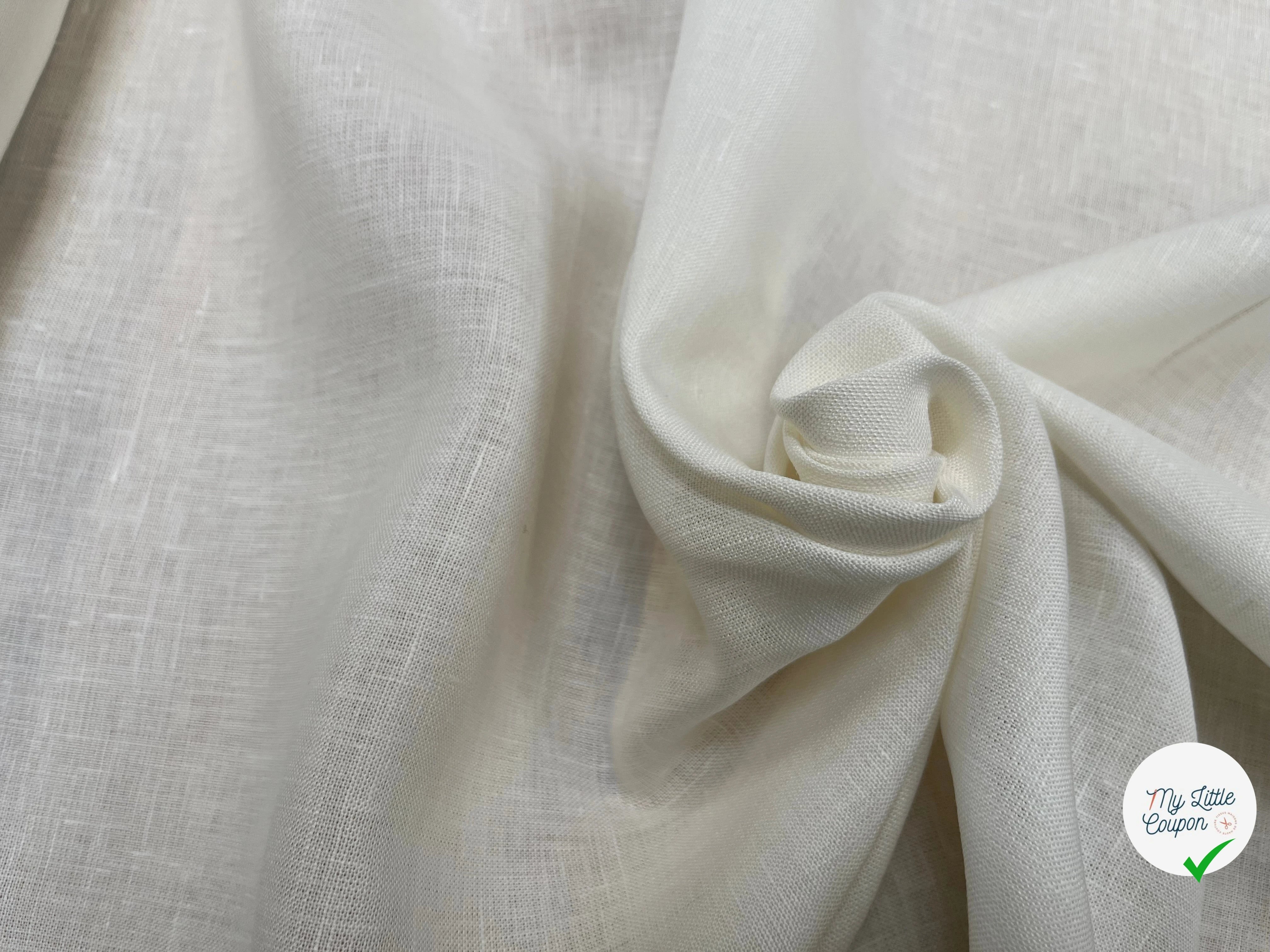 (CHUTE)LIN UNI BLANC CASSÉ - My Little Coupon