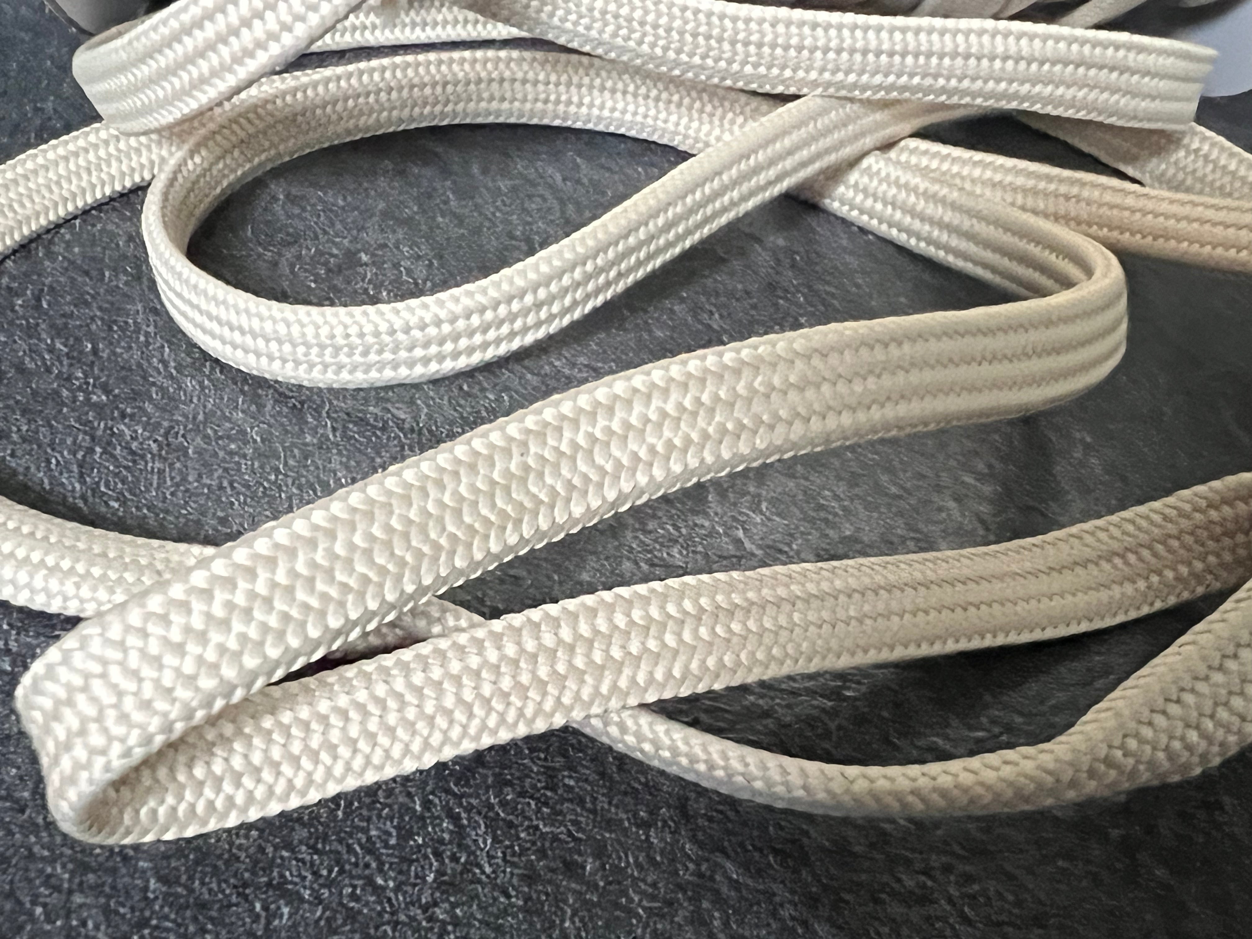 CORDON TRESSÉ PLAT BEIGE FICELLE 10mm - My Little Coupon