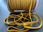 CORDON TRESSÉ PLAT JAUNE MOUTARDE 10mm - My Little Coupon