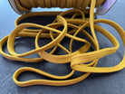 CORDON TRESSÉ PLAT JAUNE MOUTARDE 10mm - My Little Coupon