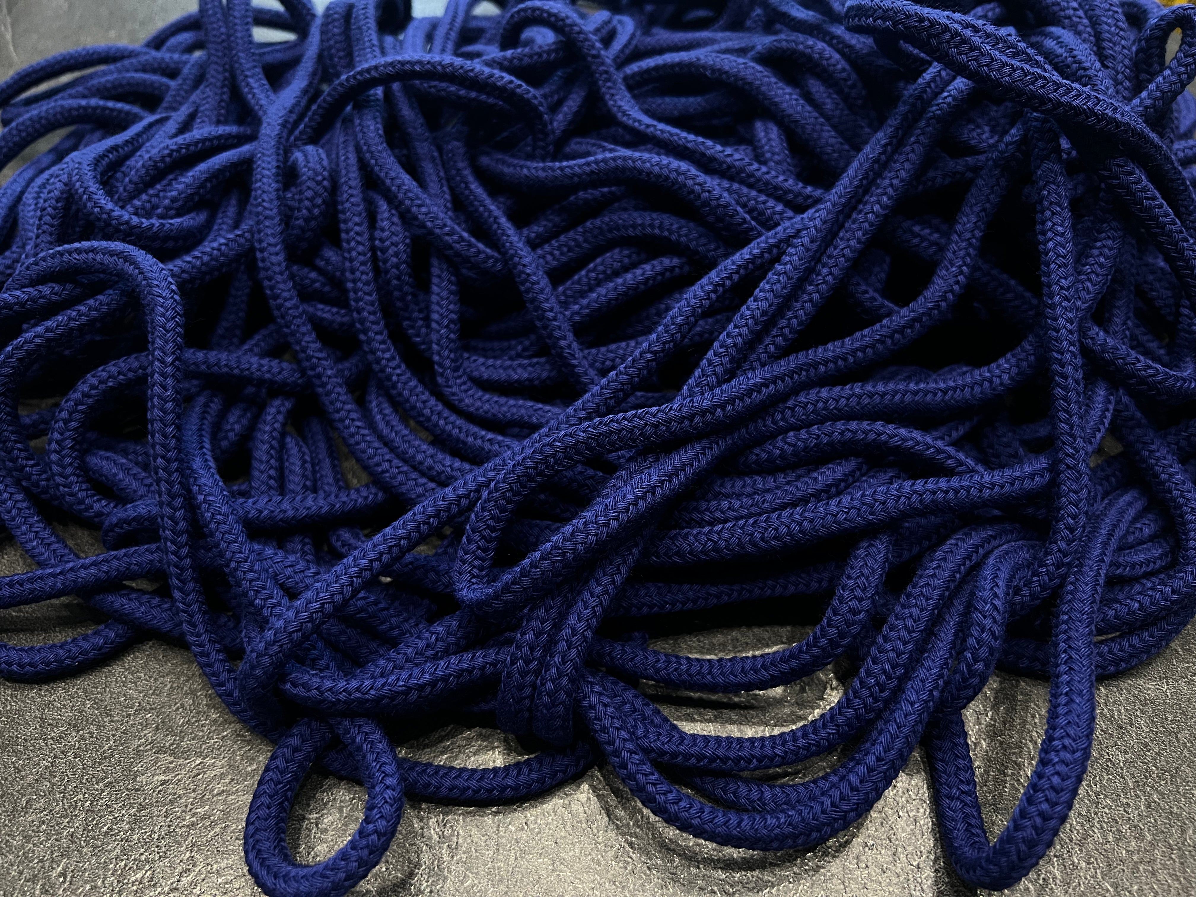 CORDON TRESSÉ ROND BLEU OUTREMER 5mm - My Little Coupon