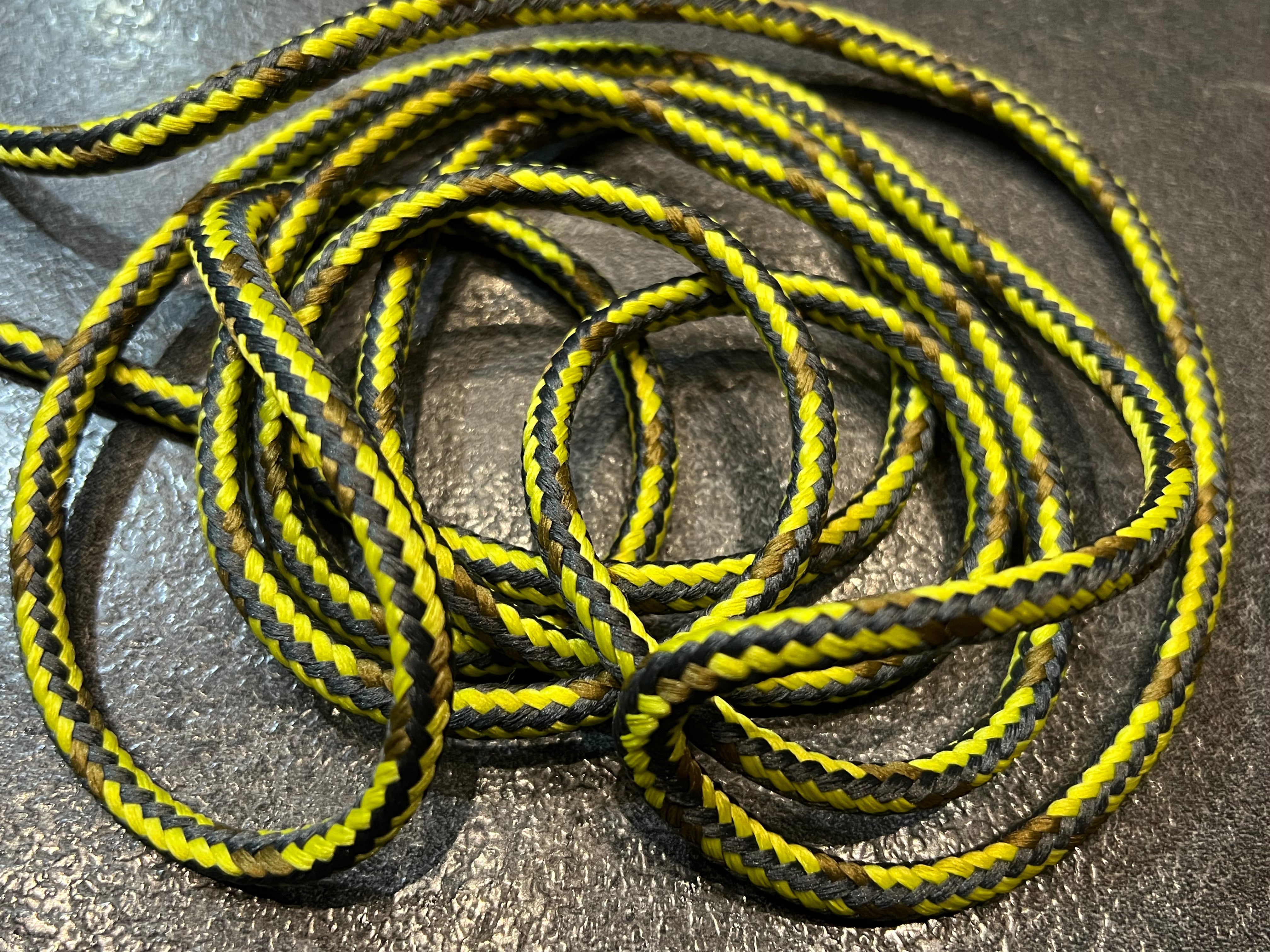 CORDON TRESSÉ ROND JAUNE, GRIS, MARRON 7mm - My Little Coupon