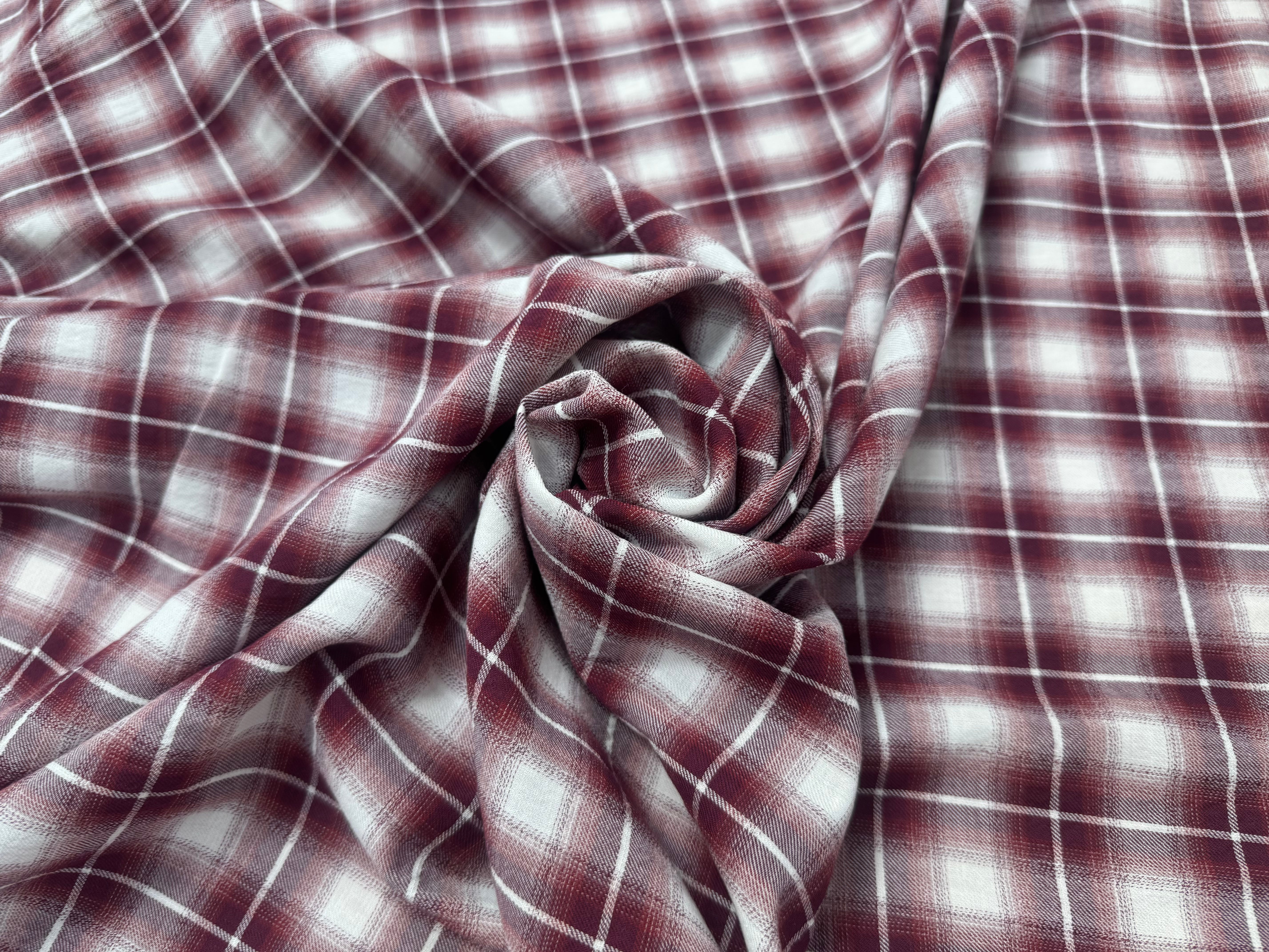 COTON A CARREAUX ROUGE BLANC BORDEAUX - My Little Coupon