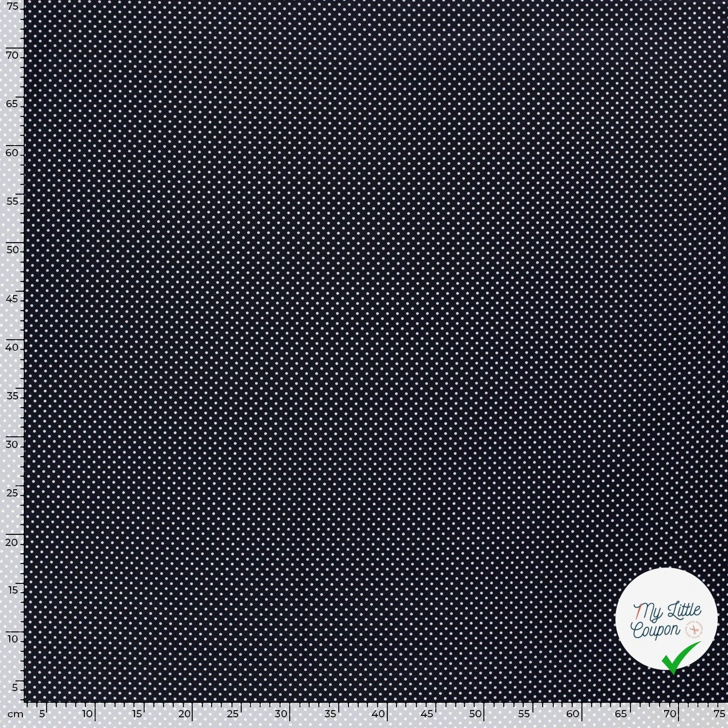 COTON À POIS PETITE TAILLE BLEU MARINE - My Little Coupon