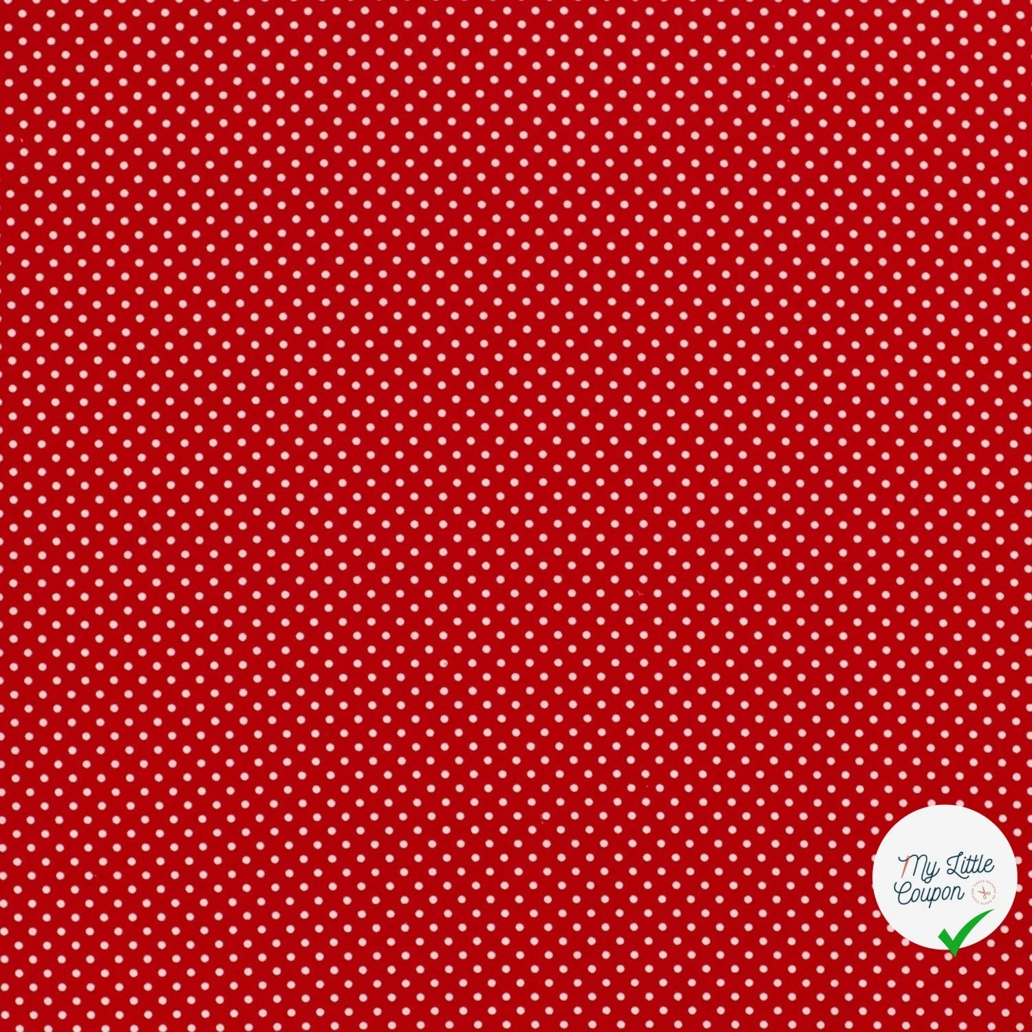 COTON À POIS PETITE TAILLE ROUGE - My Little Coupon