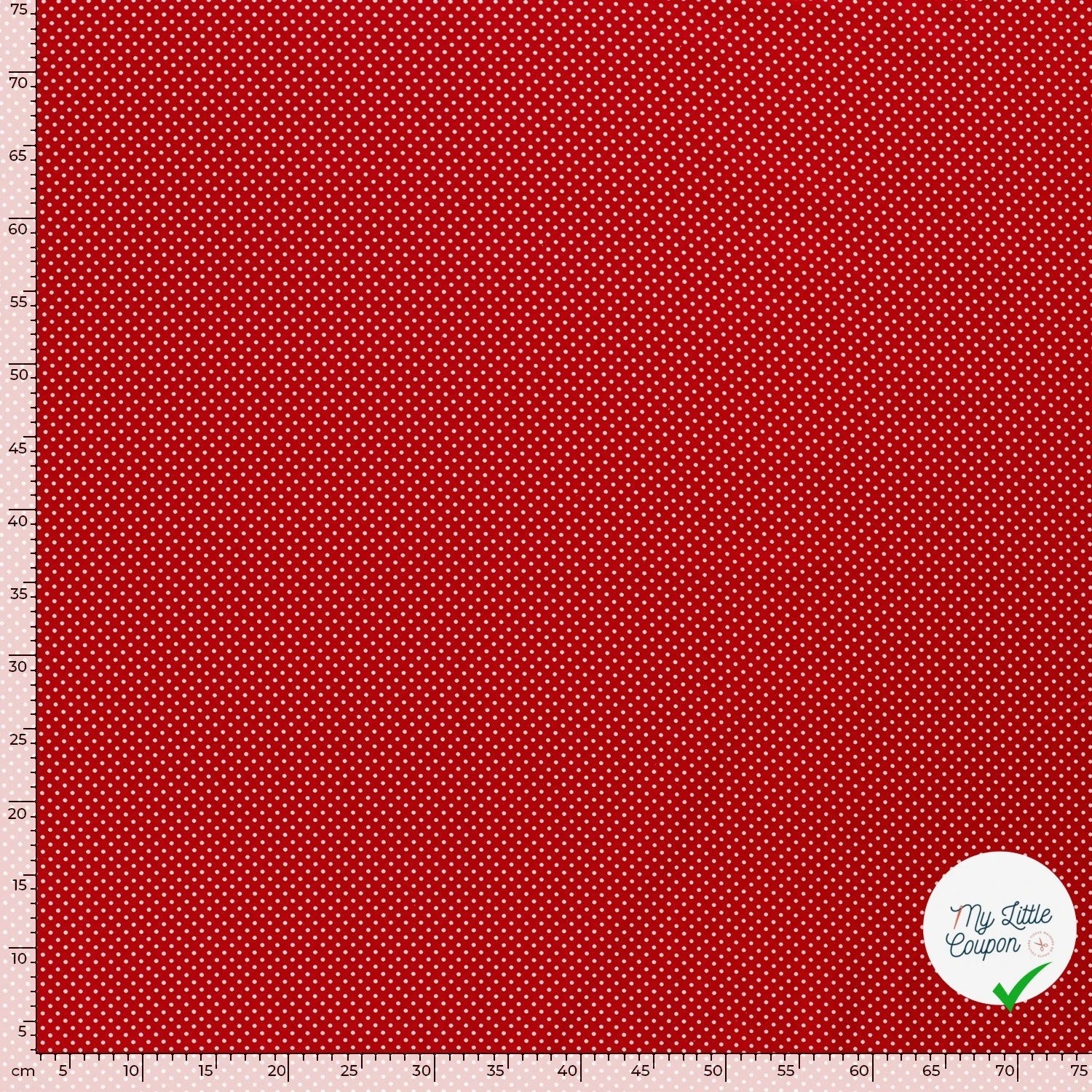 COTON À POIS PETITE TAILLE ROUGE - My Little Coupon