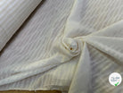COTON À RAYURES SUR VOILE FLUIDE ÉCRU ULTRA BEAU - My Little Coupon