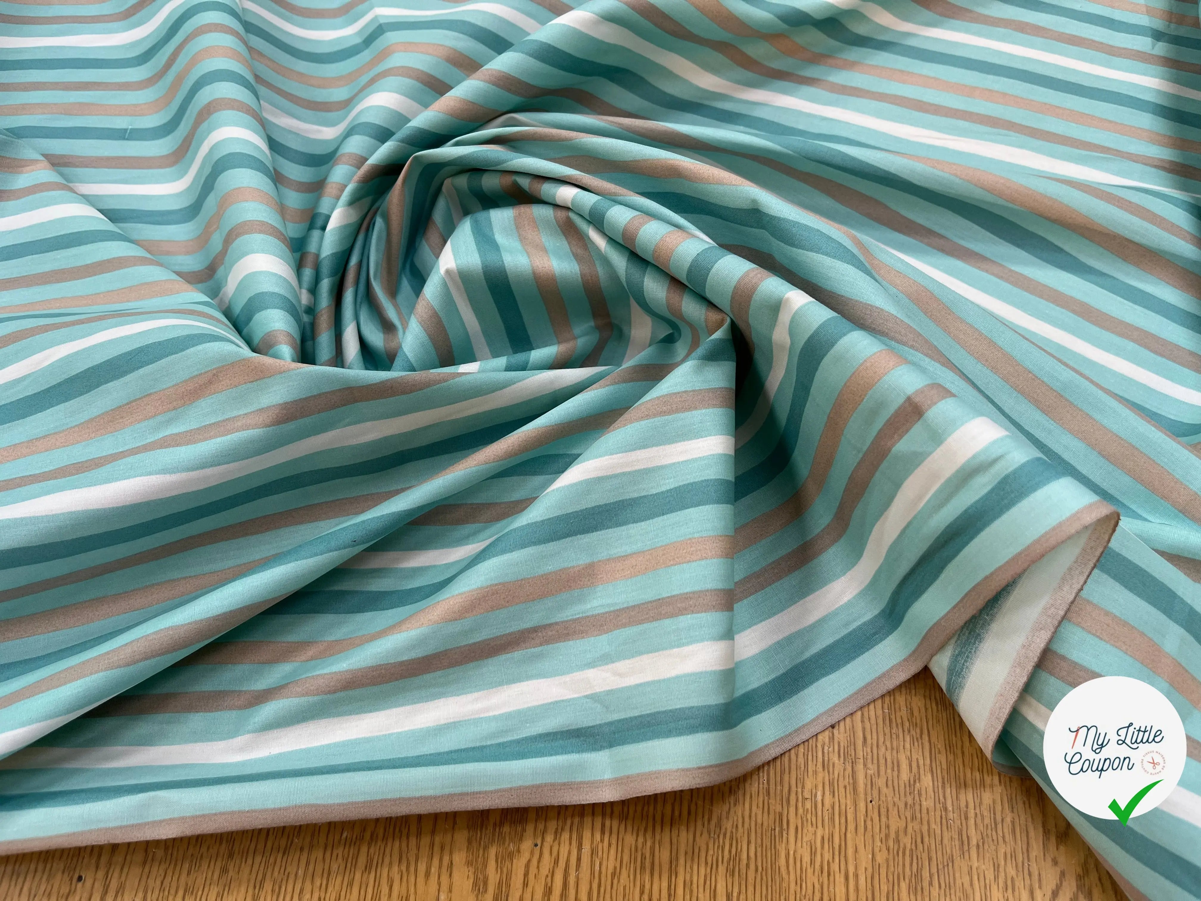 COTON BÉBÉ 120 FILS MOTIF TRANSAT BLEU - My Little Coupon