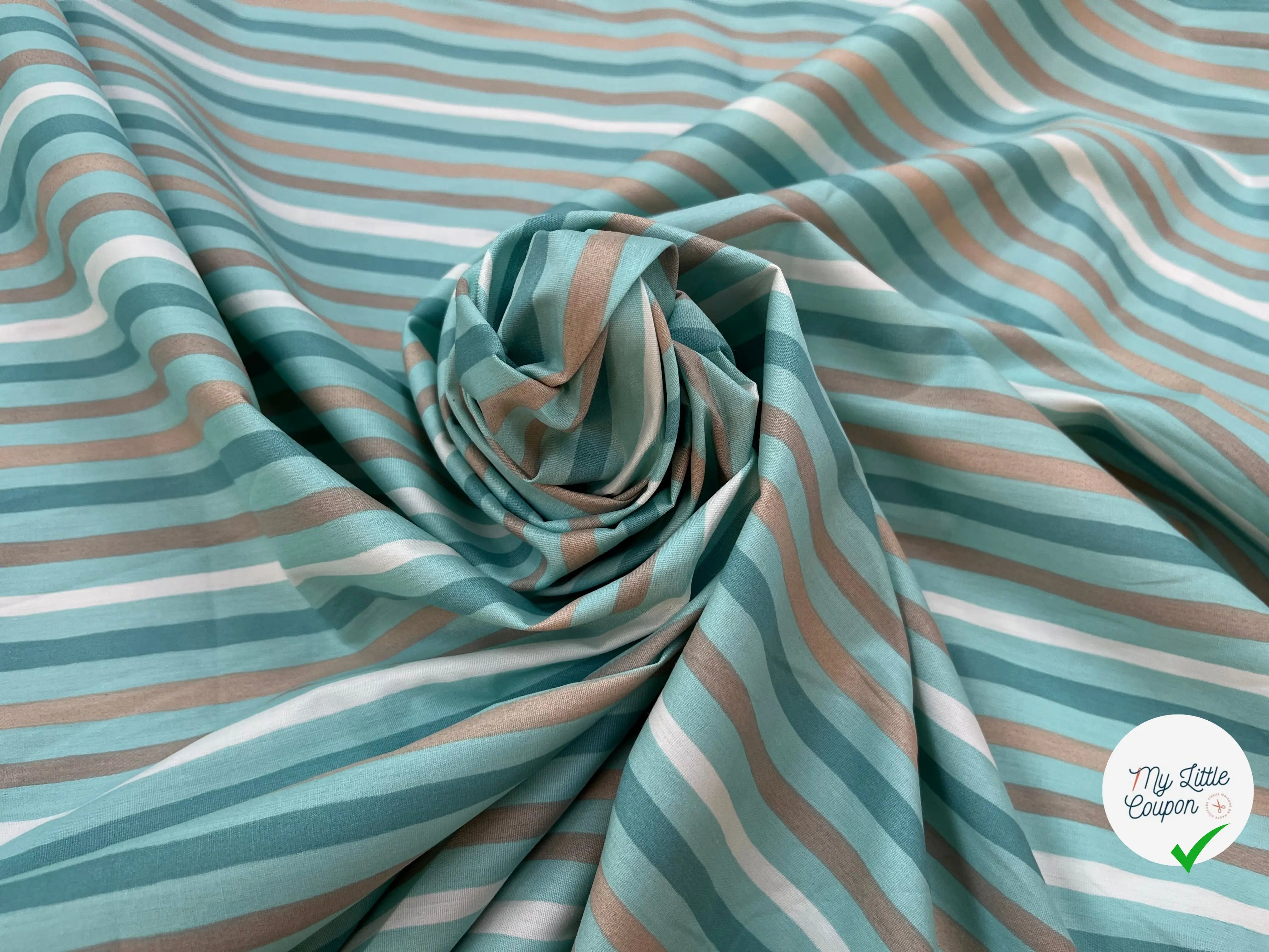 COTON BÉBÉ 120 FILS MOTIF TRANSAT BLEU - My Little Coupon