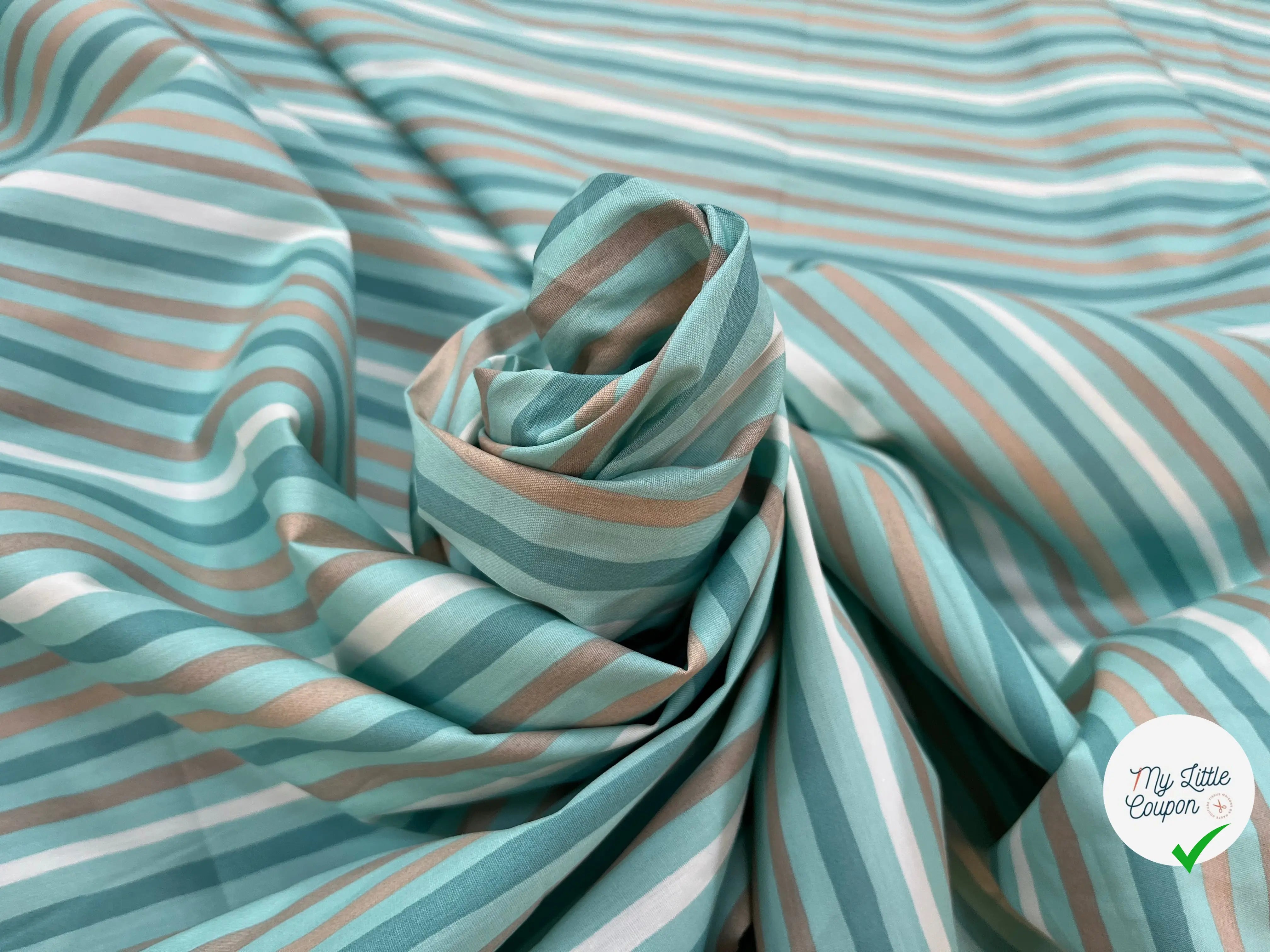 COTON BÉBÉ 120 FILS MOTIF TRANSAT BLEU - My Little Coupon