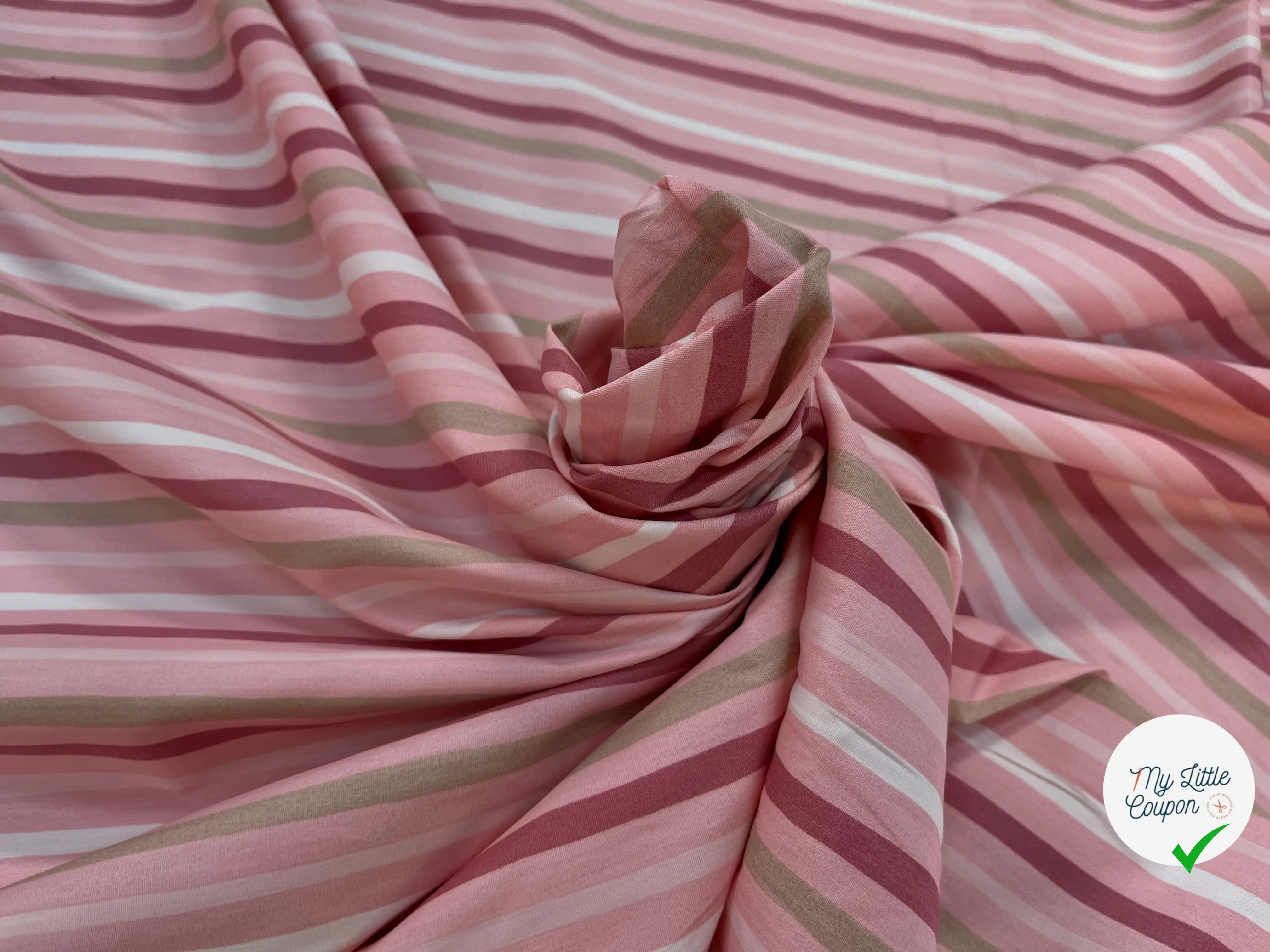 COTON BÉBÉ 120 FILS MOTIF TRANSAT ROSE - My Little Coupon