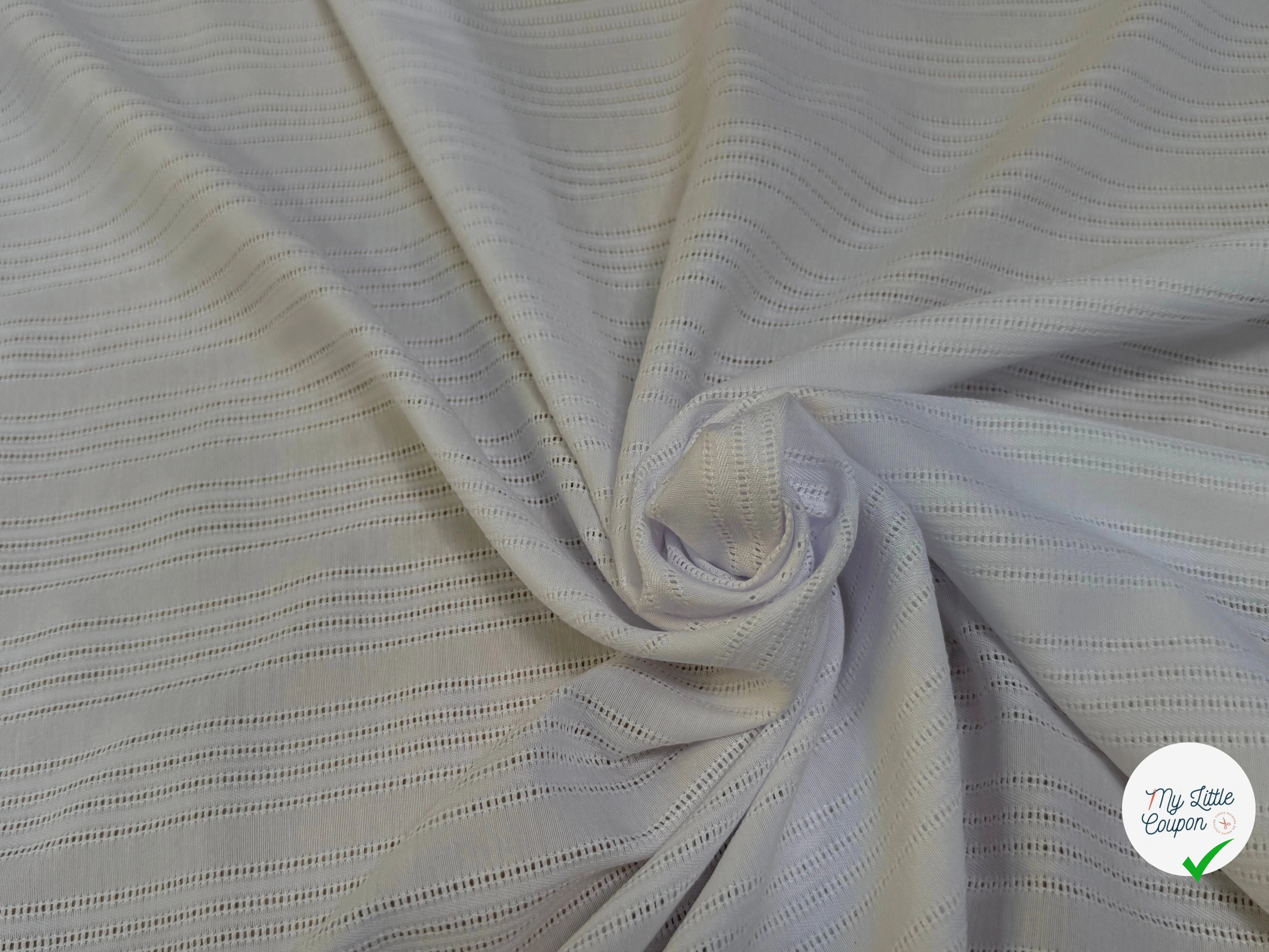 COTON BRODÉ MAGNIFIQUE BLANC - My Little Coupon