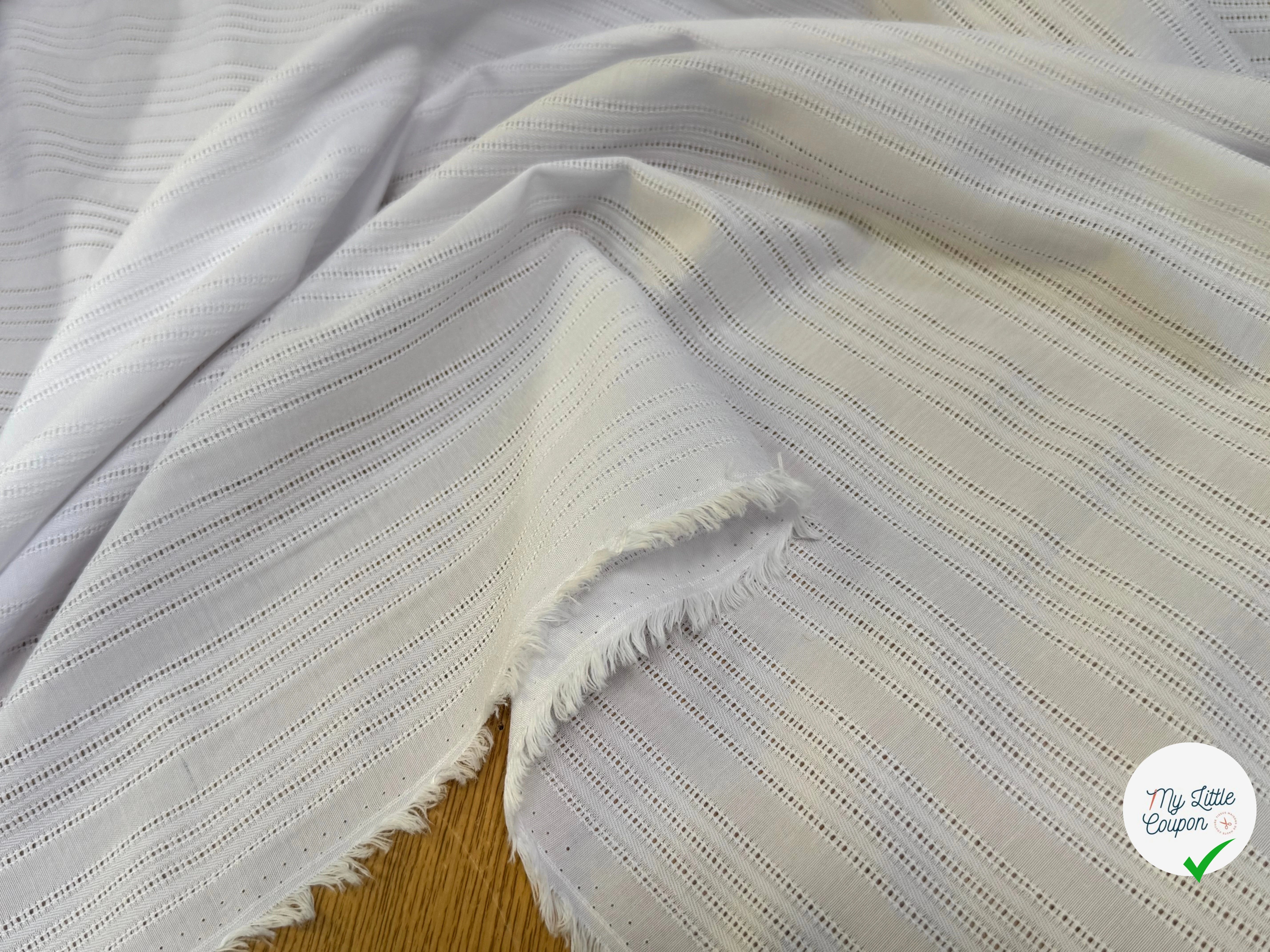 COTON BRODÉ MAGNIFIQUE BLANC - My Little Coupon