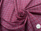 COTON CHEMISE  À CARREAUX BORDEAUX - My Little Coupon