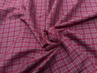 COTON CHEMISE  À CARREAUX BORDEAUX - My Little Coupon