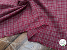 COTON CHEMISE  À CARREAUX BORDEAUX - My Little Coupon