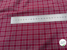COTON CHEMISE  À CARREAUX BORDEAUX - My Little Coupon
