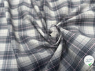 COTON CHEMISE À CARREAUX FINE RAYURES MULTICOLORS BLEU GRIS ROSE - My Little Coupon