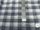 COTON CHEMISE À CARREAUX FINE RAYURES MULTICOLORS BLEU GRIS ROSE - My Little Coupon