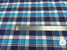 COTON CHEMISE CARREAUX BLEU BLANC - My Little Coupon