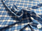 COTON CHEMISE CARREAUX DIVERS BLEU - My Little Coupon