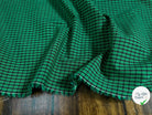 COTON CHEMISE CARREAUX NOIR FOND VERT - My Little Coupon