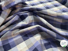 COTON CHEMISE CARREAUX VIOLET - My Little Coupon