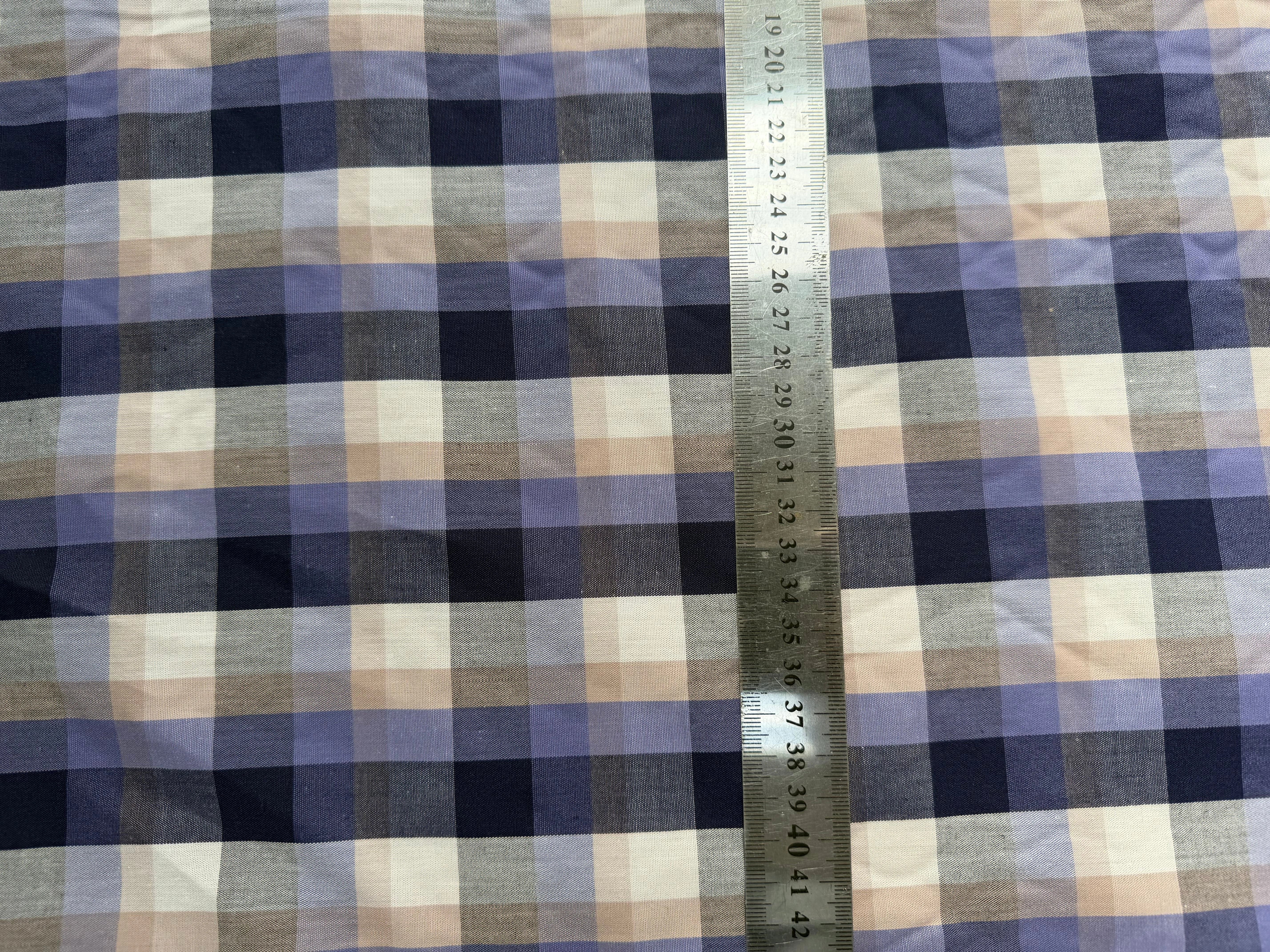 COTON CHEMISE CARREAUX VIOLET - My Little Coupon