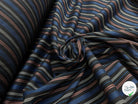 COTON CHEMISE CHIC RAYURES MULTICOLOR BLEU NOIR - My Little Coupon