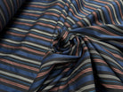 COTON CHEMISE CHIC RAYURES MULTICOLOR BLEU NOIR - My Little Coupon