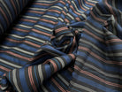 COTON CHEMISE CHIC RAYURES MULTICOLOR BLEU NOIR - My Little Coupon