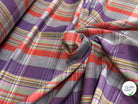 COTON CHEMISE CHIC RAYURES MULTICOLOR GRIS VIOLET - My Little Coupon