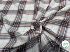 COTON CHEMISE DUVETEUX ÉCRU À CARREAUX MULTICOLORS - My Little Coupon