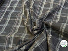 COTON CHEMISE LÉGÈREMENT DUVETEUX À CARREAUX ANTHRACITE NOIR - My Little Coupon