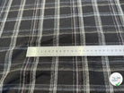 COTON CHEMISE LÉGÈREMENT DUVETEUX À CARREAUX ANTHRACITE NOIR - My Little Coupon