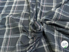 COTON CHEMISE LÉGÈREMENT DUVETEUX À CARREAUX GRIS BLEUTÉ - My Little Coupon