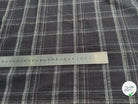 COTON CHEMISE LÉGÈREMENT DUVETEUX À CARREAUX GRIS NAVY - My Little Coupon