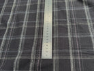 COTON CHEMISE LÉGÈREMENT DUVETEUX À CARREAUX GRIS NAVY - My Little Coupon
