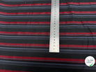 COTON CHEMISE RAYURES MULTICOLORS ROUGE BLEU NOIR - My Little Coupon