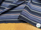 COTON CHEMISE SUPERBE RAYURES MULTICOLOR NAVY NOIR ROUGE - My Little Coupon