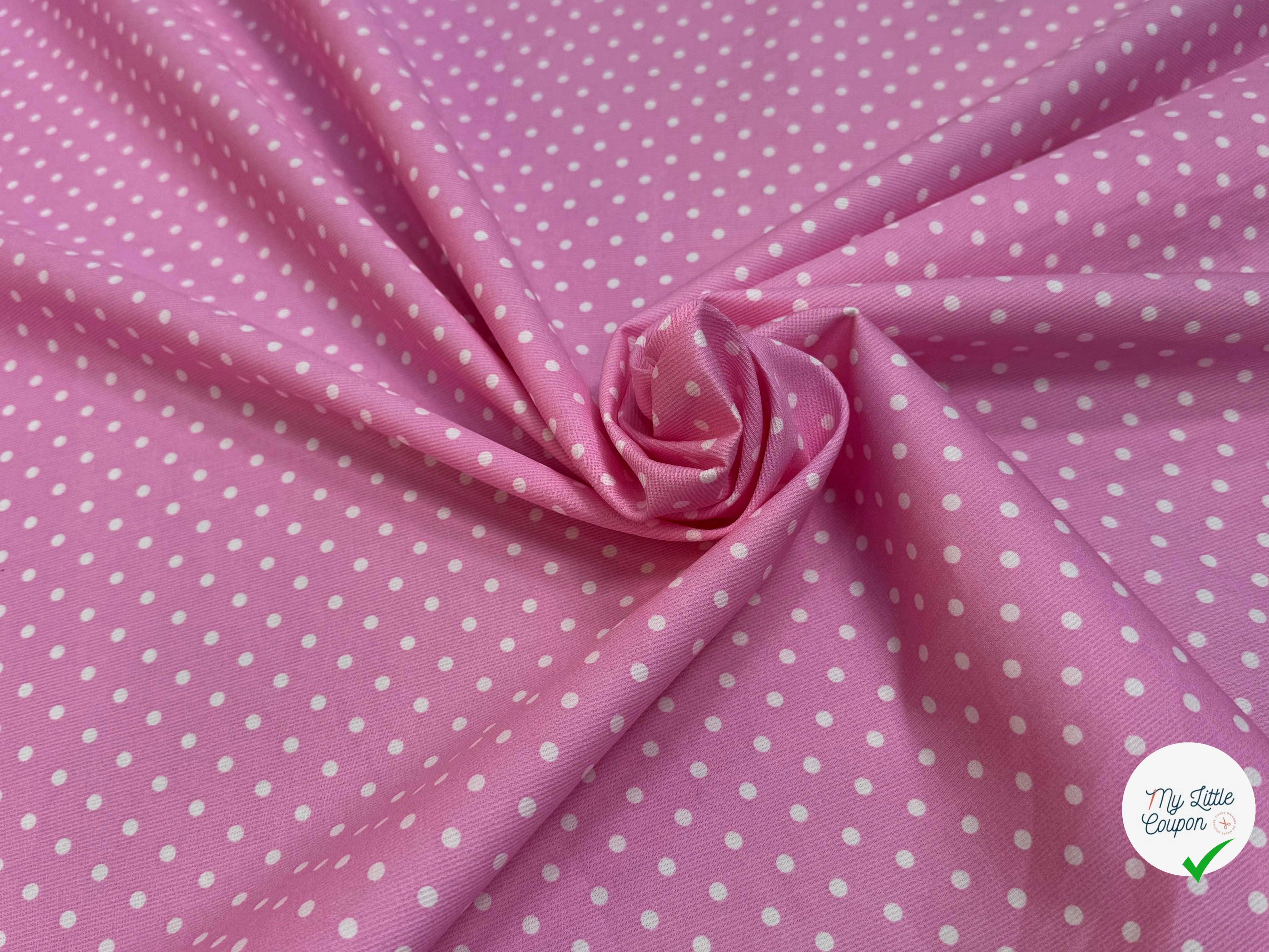 COTON  COTELÉ ROSE À POIS - My Little Coupon
