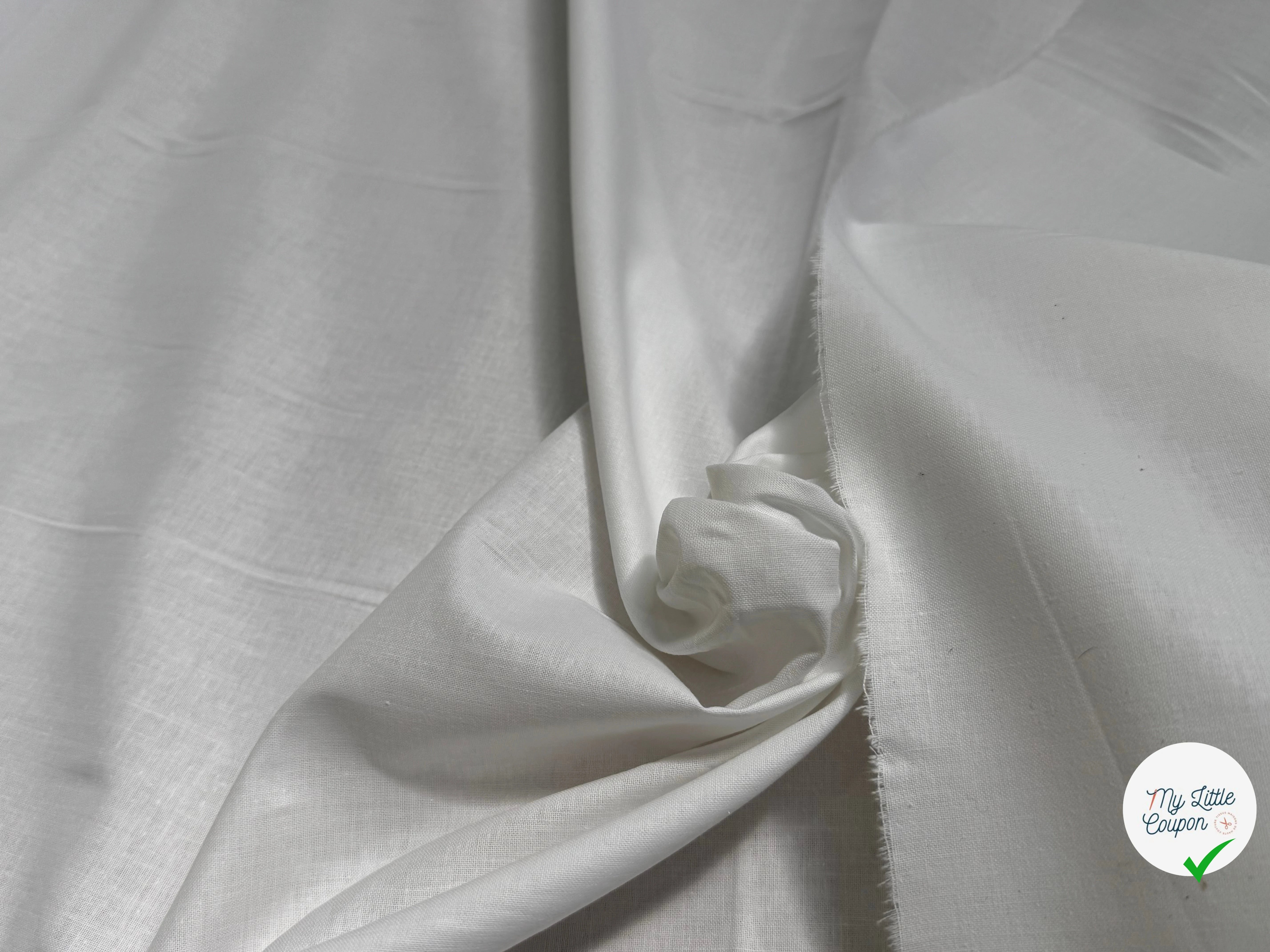 COTON CRETONNE JEKYLL BLANC 228 - My Little Coupon