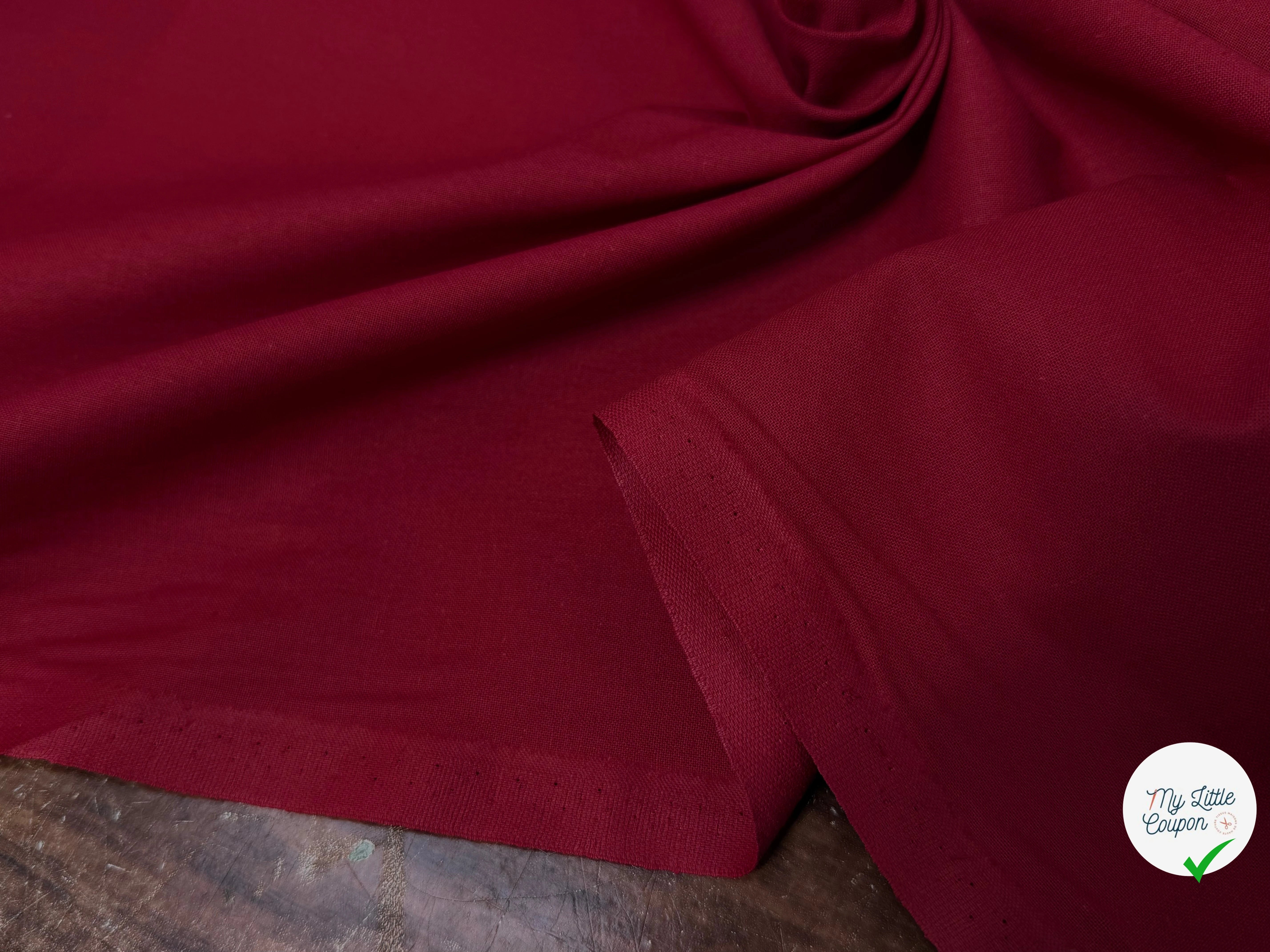 COTON CRETONNE JEKYLL BORDEAUX 243 - My Little Coupon