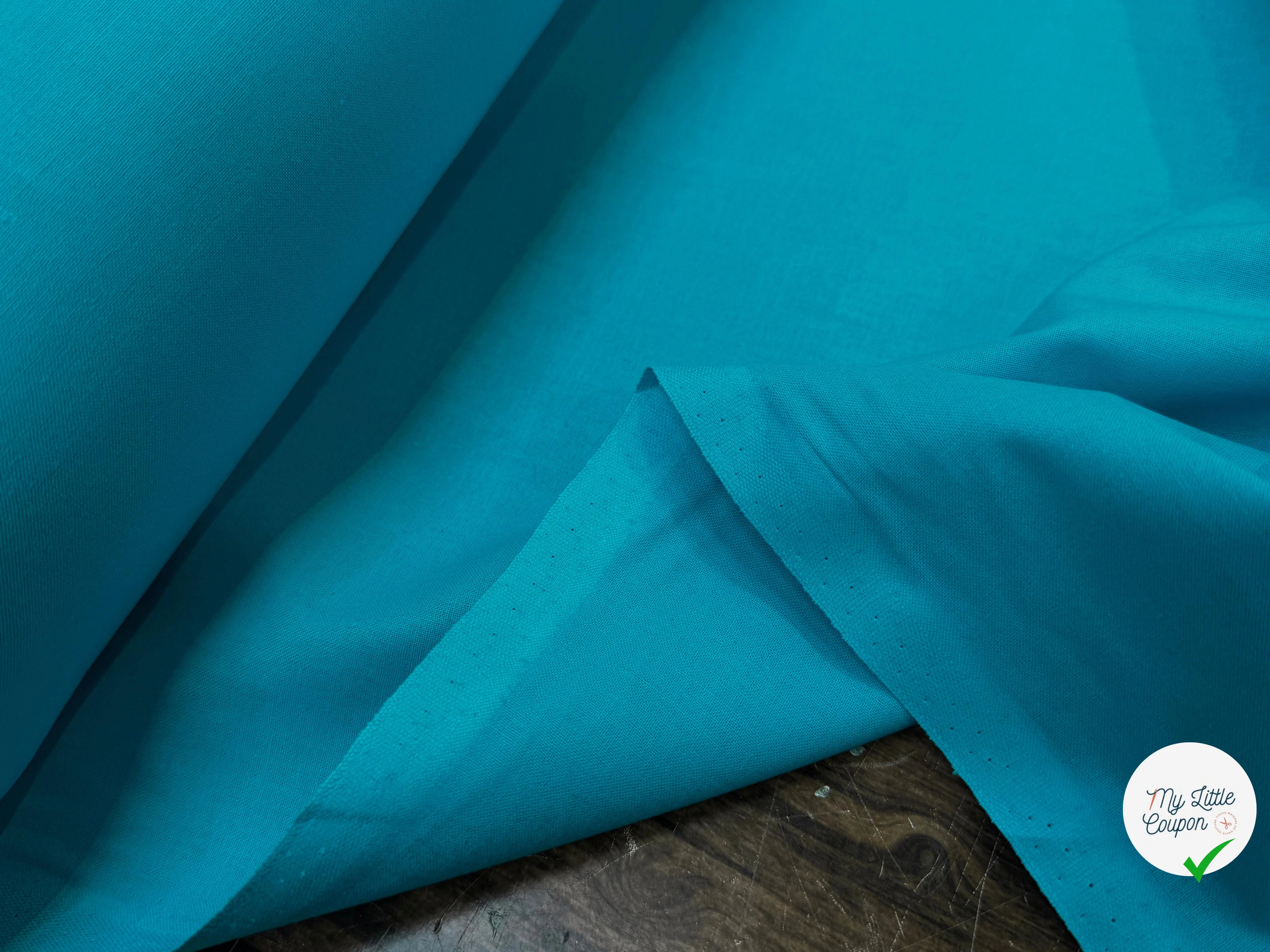 COTON CRETONNE JEKYLL TURQUOISE 245 - My Little Coupon