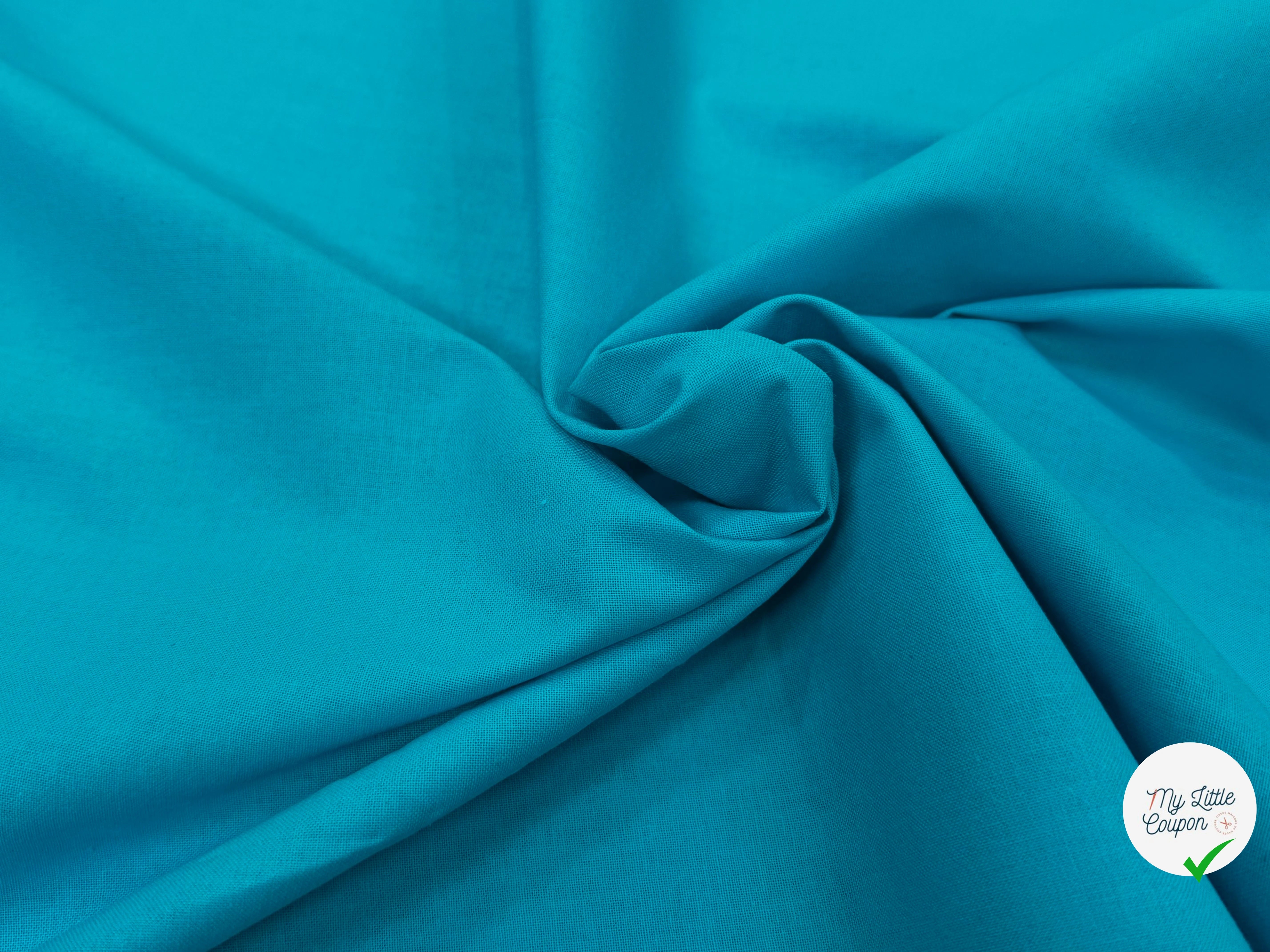 COTON CRETONNE JEKYLL TURQUOISE 245 - My Little Coupon
