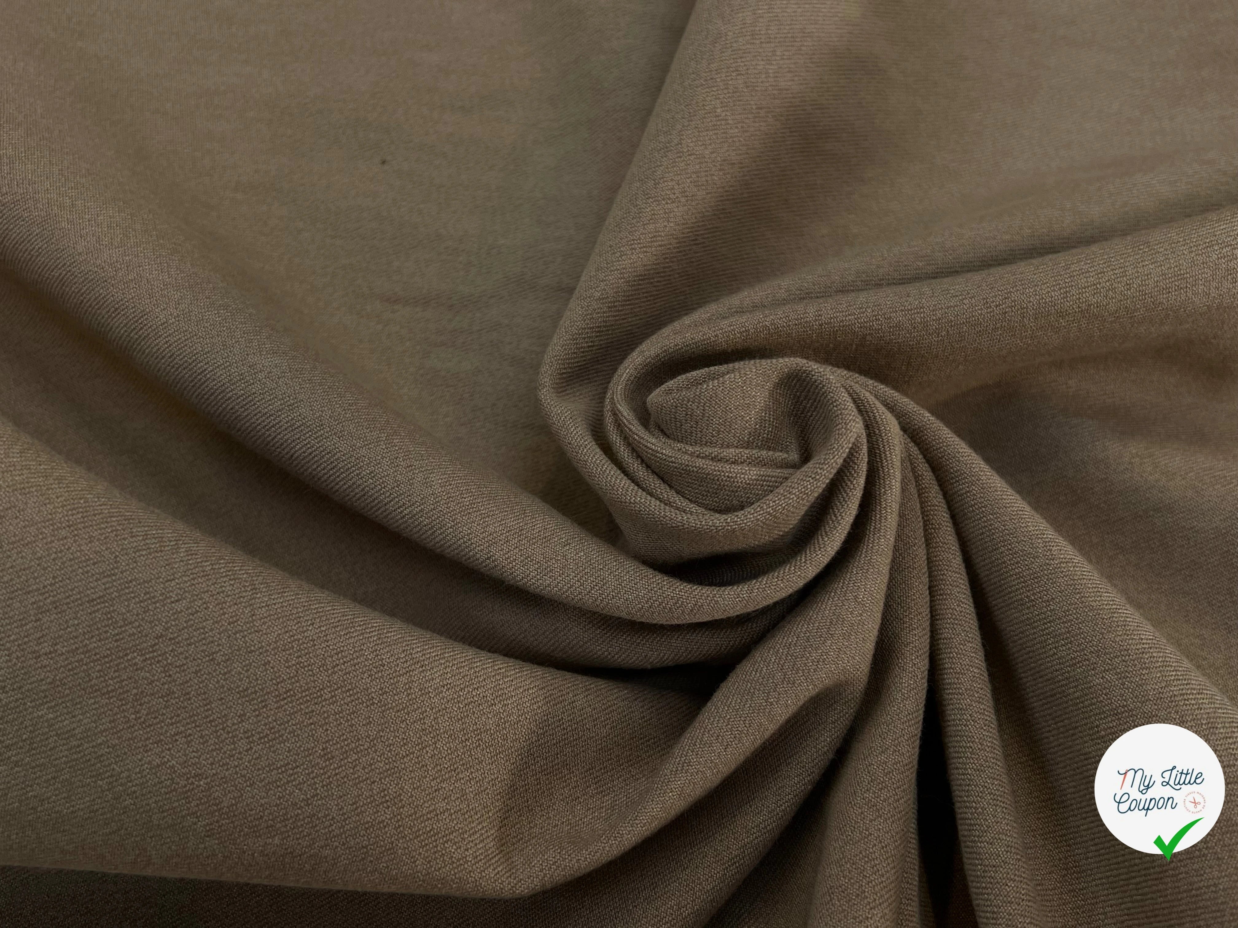 COTON DENIM PRESTIGE BEIGE SAND 100% COTON - My Little Coupon